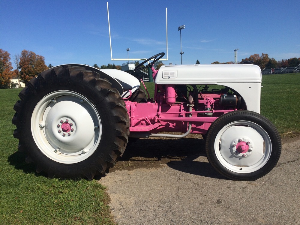 Pink tractor