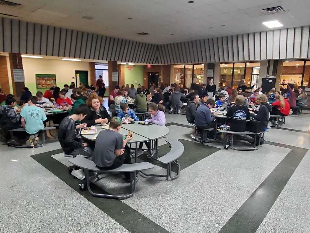 tables in cafeteria