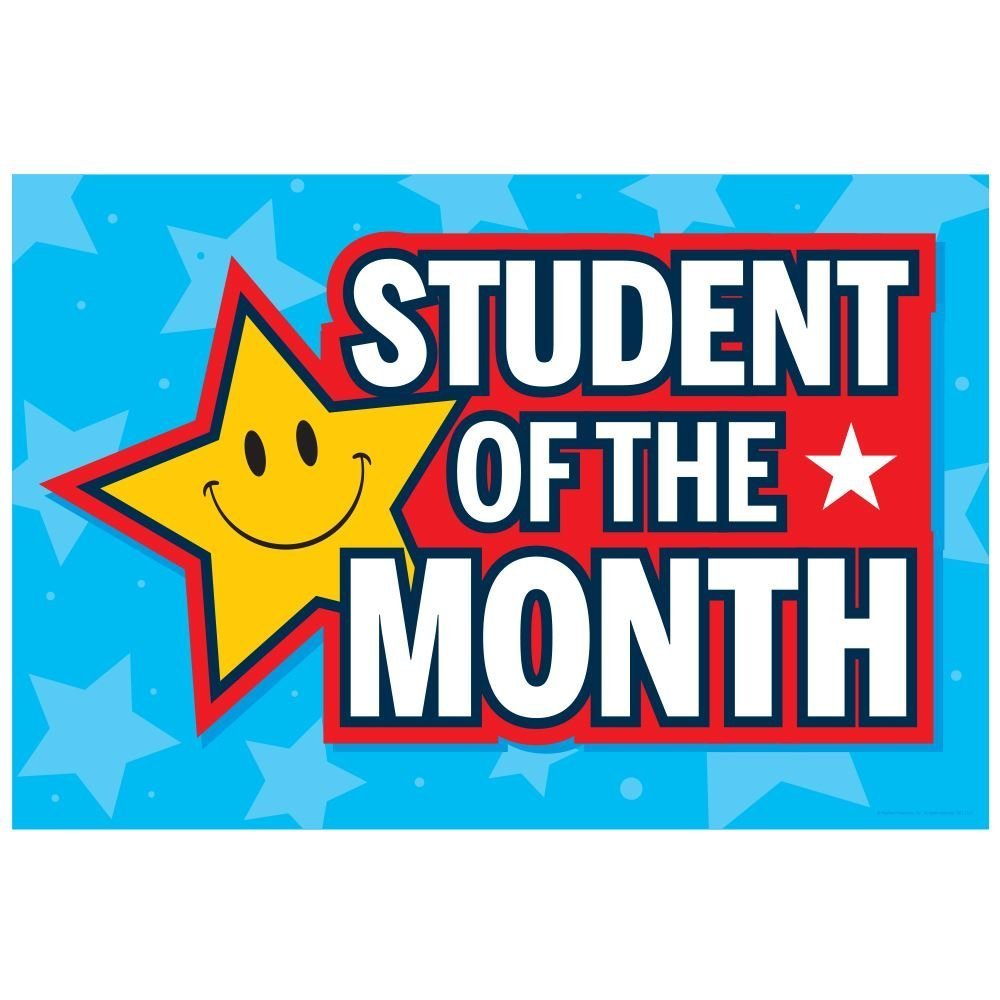 Student of the month sign