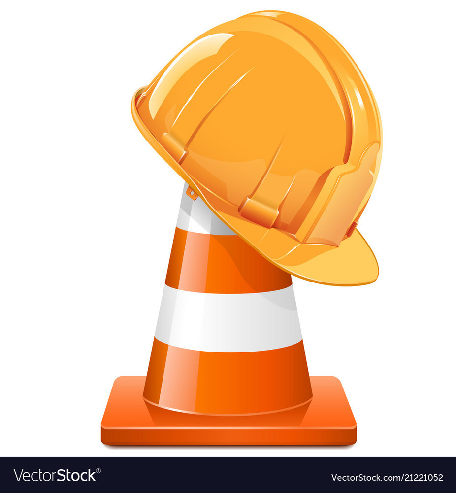 cone with helmet